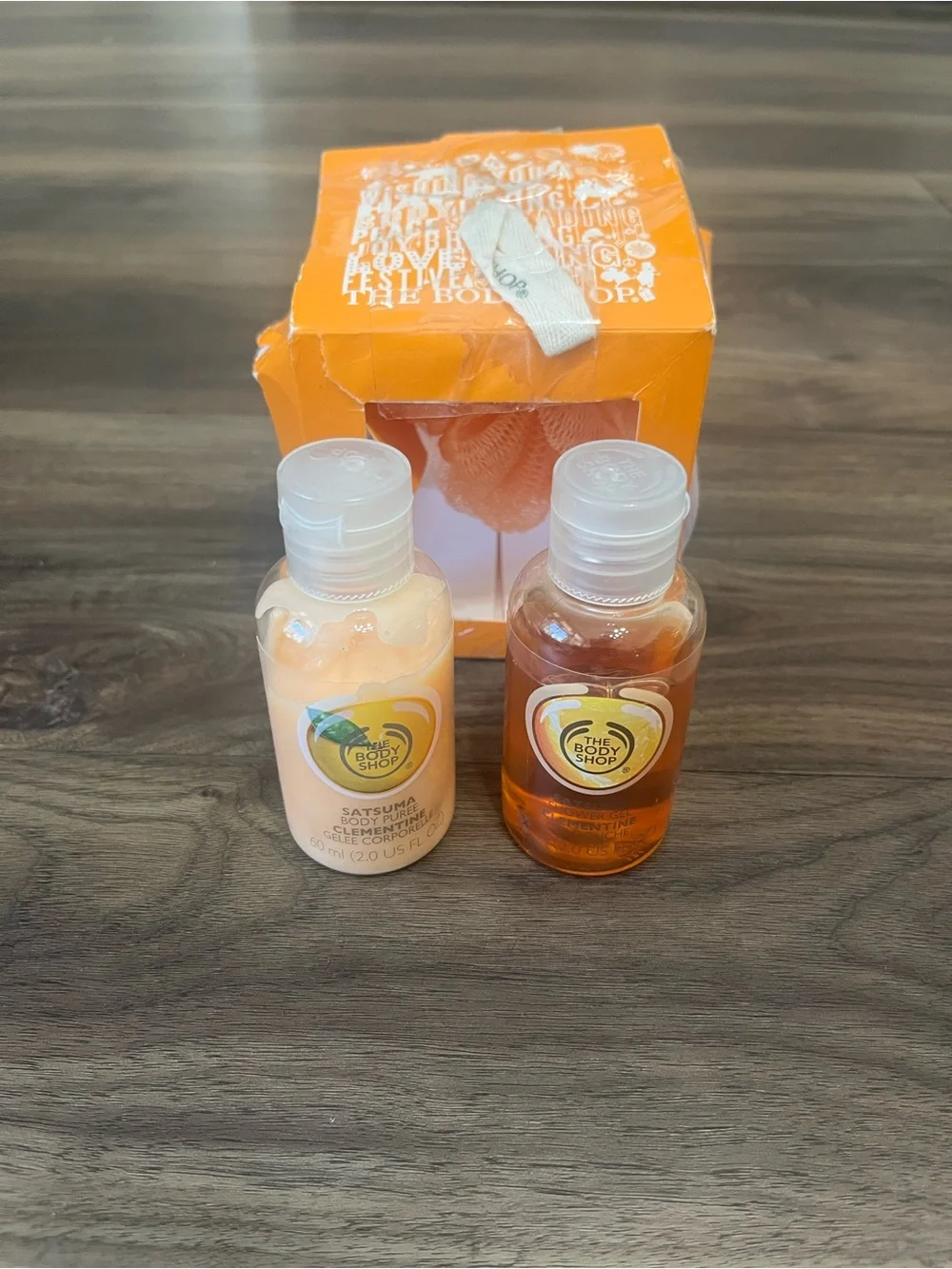 The‎ Body Shop Satsuma Travel Size Shower Gel & Body Lotion Clementine